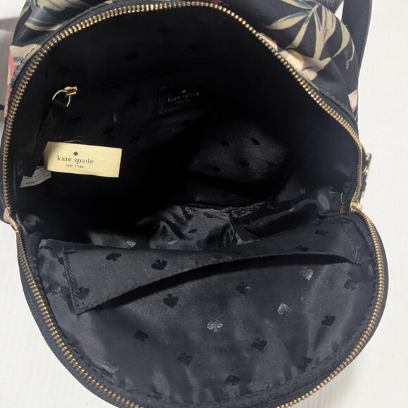 Kate Spade Small Bradley Wilson Road Botanical Floral Backpack WKRU5753 Black - Picture 4 of 9